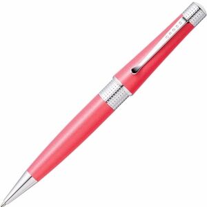 CROSS NEW BEVERLY AQUATIC CORAL LACQUER BALLPOINT PEN WITH CHROME TRIM NIB